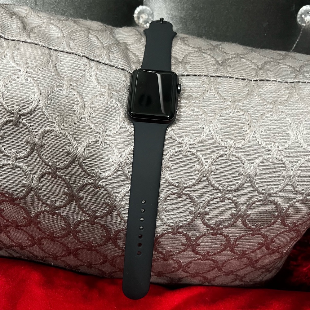 Black apple watch